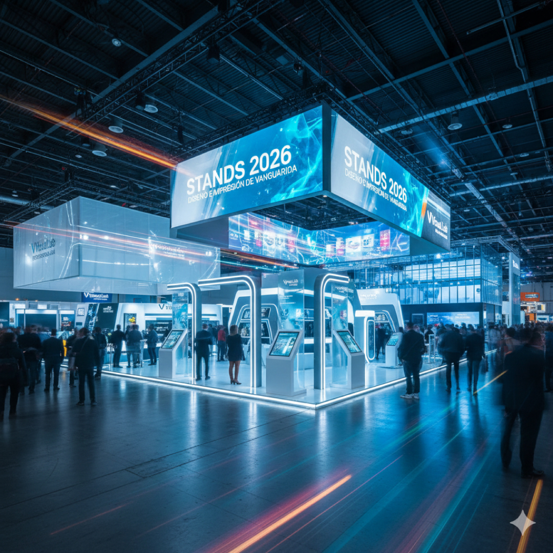 Stands 2026: Cómo dominar las exposiciones con diseño e impresión de vanguardia