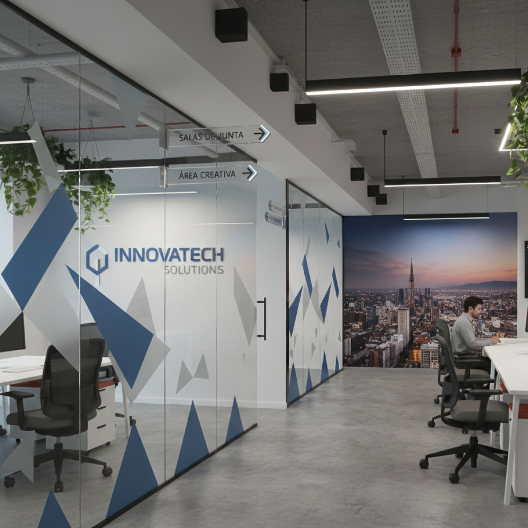 Transformación de Oficinas: El poder de los Vinilos y la Señalética Inteligente
