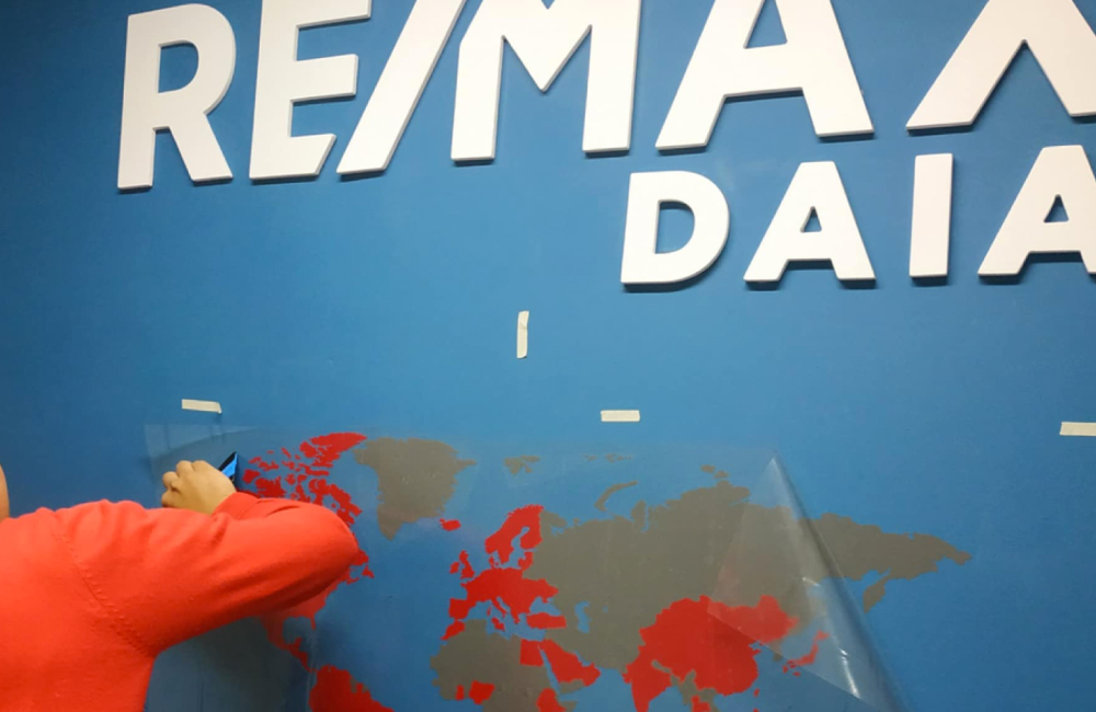 instalación de vinil para empresa