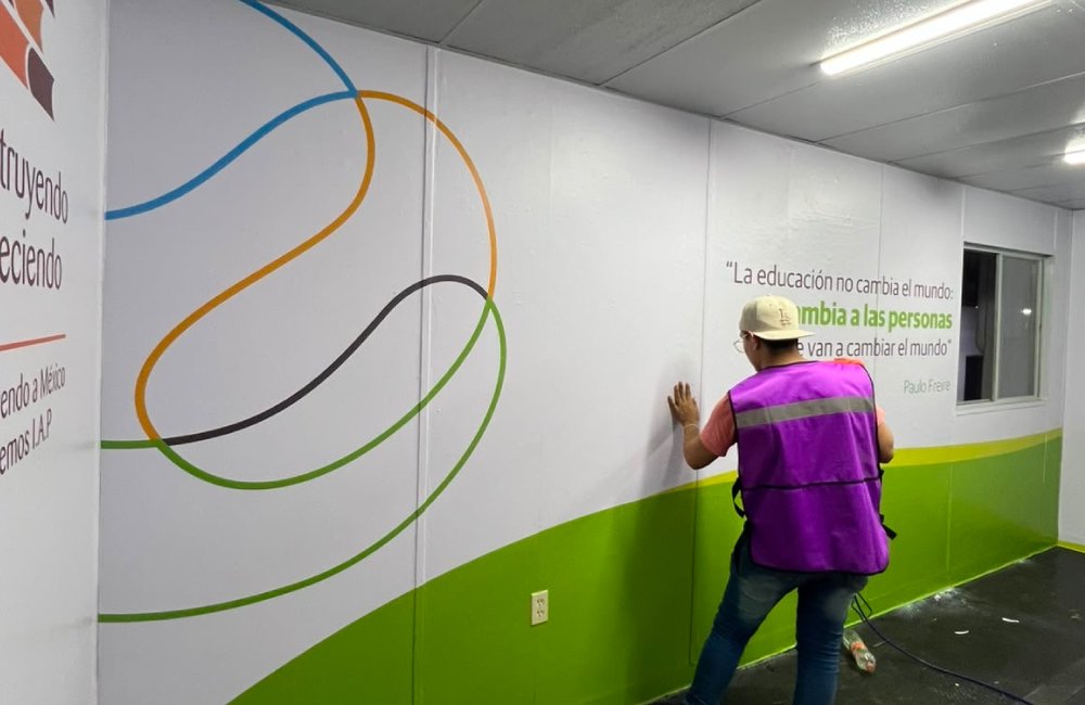 instalación de vinil microperforado para empresa