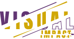 logotipo oficial de Visual Impact, expertos en impresos de gran formato y publicidad integral en México.